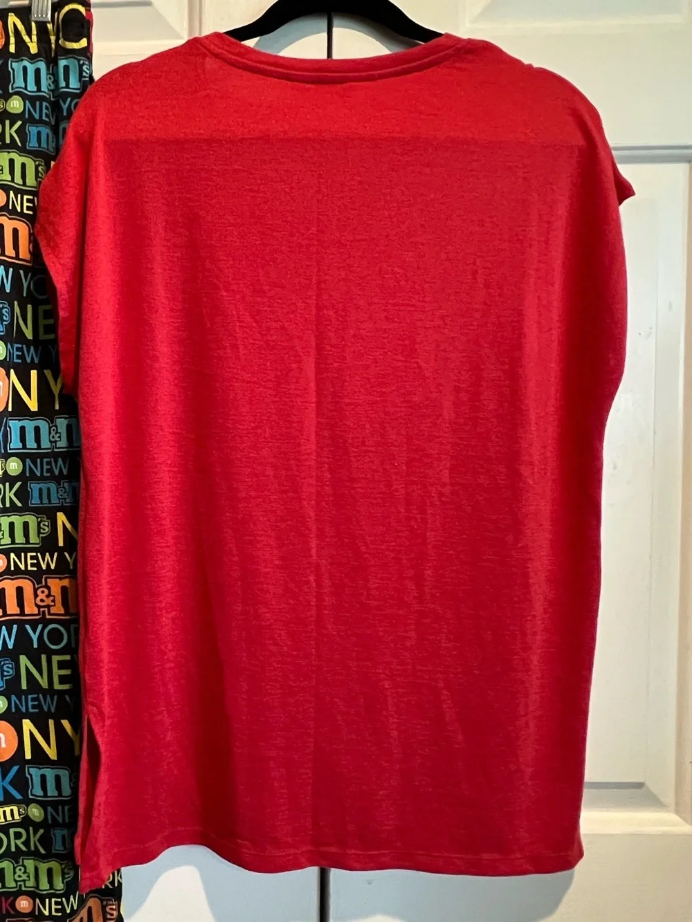 2 Pc PJ Set ❤️ORVIS V-Neck Top & M&M New York Print Pajama Pants w pockets